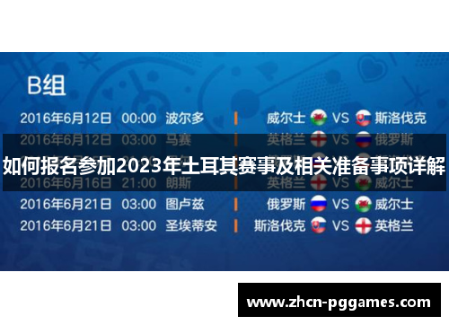 如何报名参加2023年土耳其赛事及相关准备事项详解 如何报名参加2023年土耳其赛事及相关准备事项详解